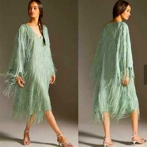 Anthropologie Fringed Kaftan